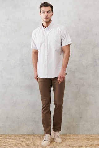 AC&Co / Altınyıldız Classics Erkek Vızon 360 Derece Her Yöne Esneyen Slim Fit Dar Kesim Pamuklu Rahat Pantolon Vızon Vizon