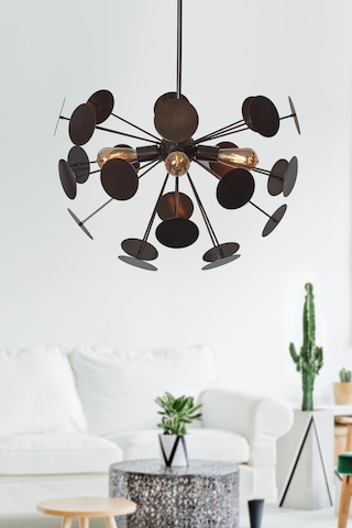 Luzarana Rosso Eskitme Metal Gövde Tasarım Lüx Avize Çok Renkli