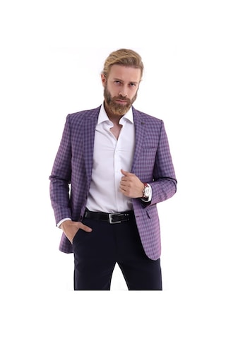 Presto Erkek Kareli Ceket Klasik-6 Drop- Bordo 1593-800 Bordo
