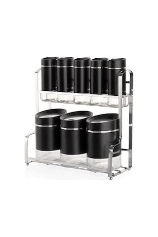 Schafer Silver Touch Baharat Takımı 9 Parça-siyah Siyah