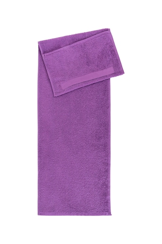 30x100 Spor Havlusu Cepli Fermuarlı Spa Fitness Gym Tenis Havlusu Mor
