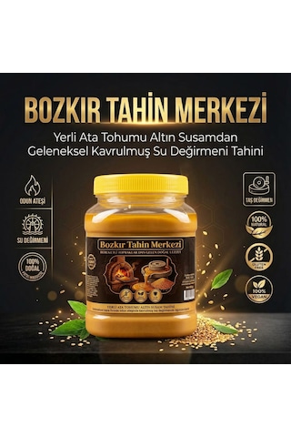 Bozkır Tahin Merkezi Yerli Ata Tohumu Altın Susam Doğal Tahini Kavrulmuş 930 G
