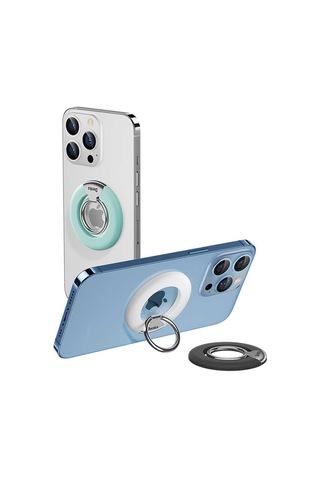 Benks L42 Magnetik Telefon Yüzük Tutucu Aparat ZORE-220192 Beyaz