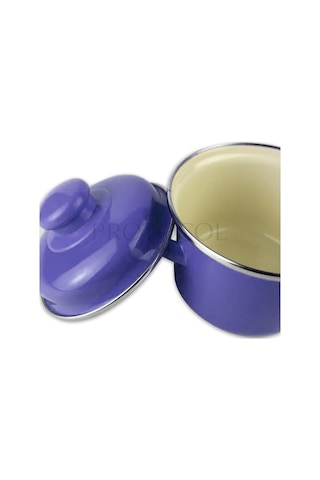 Emaye Mini Bebek Mama Yemek Yumurta Haşlama Derin Tencere 12cm 900 Ml