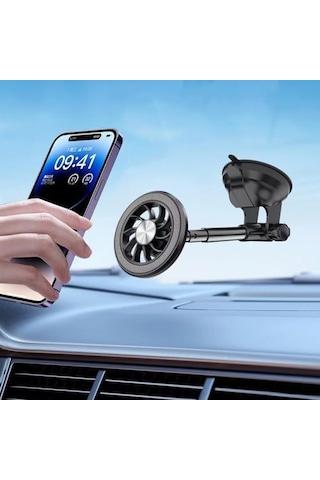 Apple iPhone Uyumlu 11 12 13 14 15 Pro Max Mıknatıslı Cama Gögse Yapışan Uzayan Oto Telefon Tutucu Stand Vantuzlu 360 Yuvarlak Halka