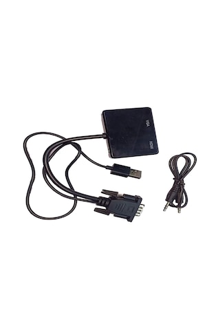 Vga To Vga+hdmi+3.5mm Çevirici Dönüştürücü Çoklayıcı Adaptör