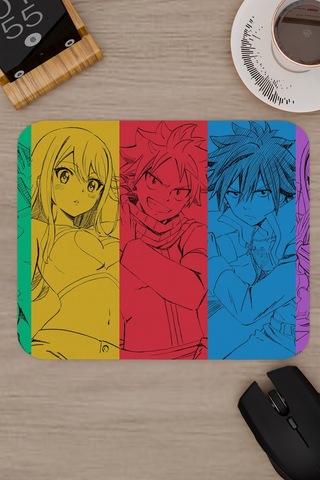 Fairy Tail Anime V5 - 22x18 Gaming Kauçuk Kaymaz Taban Mouse Pad Fare Altlığı