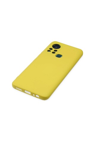 Newface İnfinix Hot 11s Kılıf Nano İçi Kadife Silikon Semeglbl - 52 - Sarı