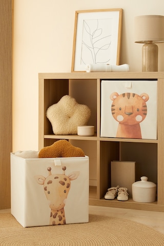 Ocean Home Textile 2'li Çocuk Odası Sevimli Hayvanlar Kutu Set 33 x 30 x 33 CM