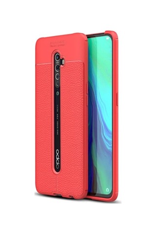 Oppo Reno 2Z Kılıf Zore Niss Deri Desenli Silikon Kılıf