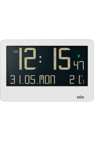 Braun Bc14w Beyaz Dijital Duvar Saati Brn.bc14w