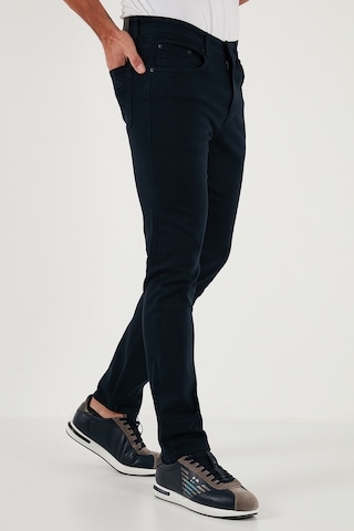 Buratti Streç Pamuklu Regular Fit Normal Bel Düz Paça Erkek Pantolon 674002 Lacivert
