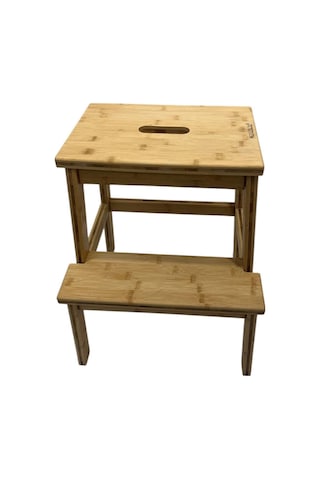 Mutfak Tabure Merdiven Bambu Naturel