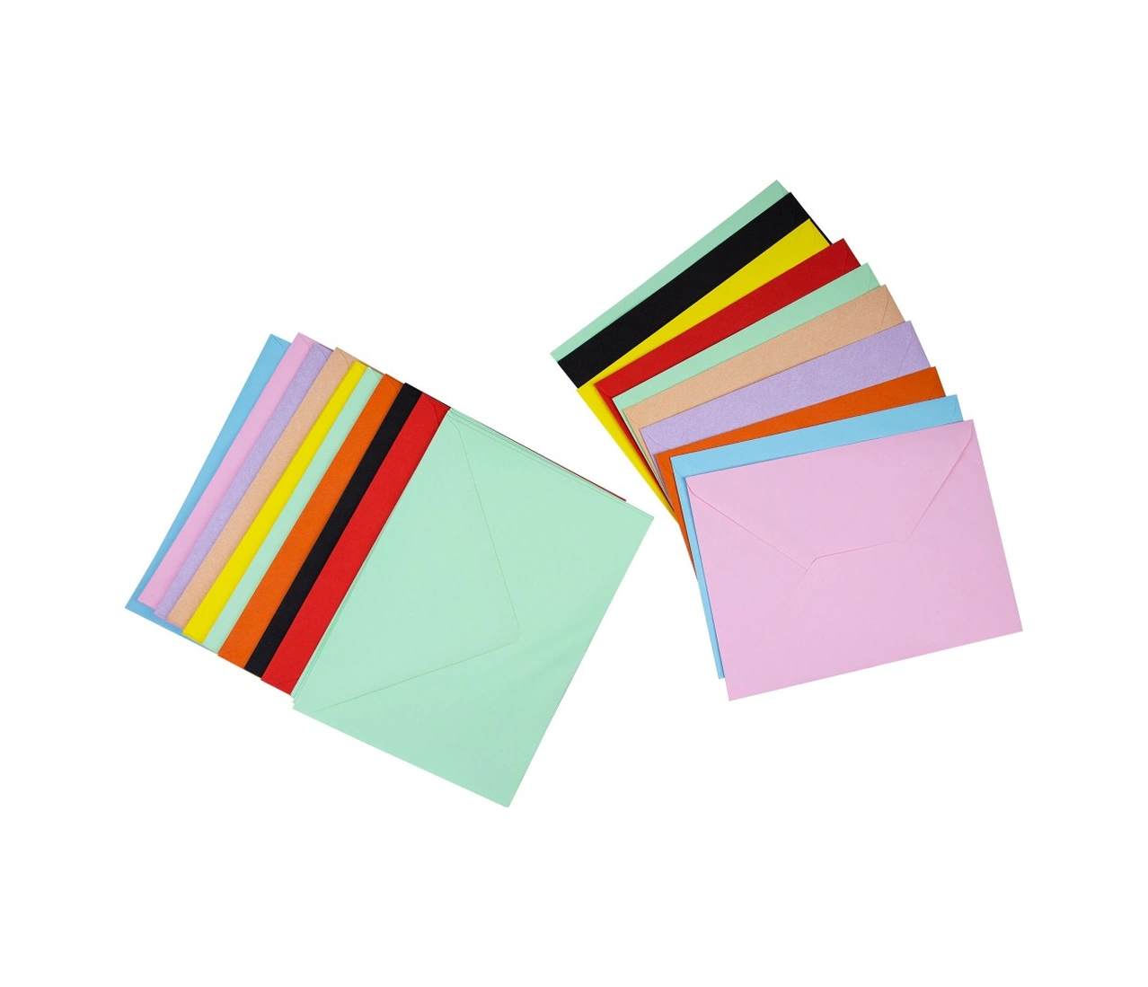 10 Renk Mektup Zarfı Renkli 13x18 Cm -10 Adet
