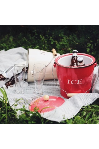 Suntek Metal Çift Duvar Katmanlı Buz Şampanya Kovası, Çok Renkli