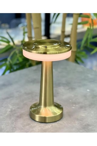 Acar Dekoratif Gold Metal Masa Lambası - 20 Cm Acr-491 Gold