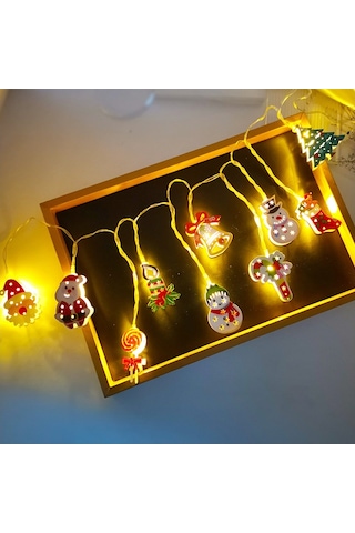 Soulader 6 Metre Uzunluğunda 40 Işıklı Dekoratif Aydınlatma Şeridi, Noel Ağacı Ve İç Mekan Süslemeleri İçin Beyaz