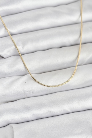 Cm 14k Gold Renk Yılan Zincir Model Kadın Kolye - Lisinya Çok Renkli