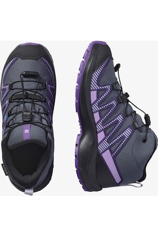 Salomon Xa Pro V8 Mıd Waterproof Cocuk Turbulence/black/liberty Bot L47857300 Mor