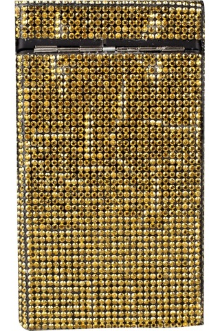 Nesgıft Kadın Gold Swarovski Taşlı Ince Uzun Sigara Kutusu