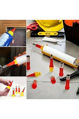 30 Parça Silikon Kalafat Mastik Alet Seti Mastik Ucu Çok Renkli