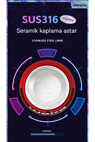 Lyon Panda Termos Bardağı Kırmızı