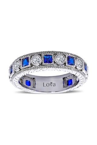 Lova Pırlantalı Prenses Safir Tamtur Yüzük - 1040083