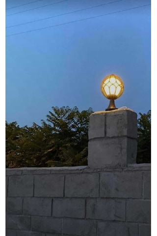 Set Üstü Papatya 1. Kalite Plastik Bahçe Duvar Aydınlatma Armatürü Diğer