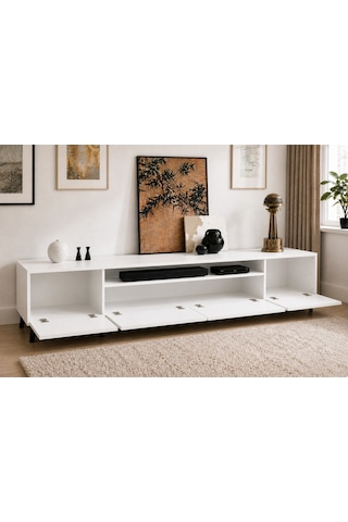 Legno Premium 180cm Modern Tv Ünitesi-beyaz