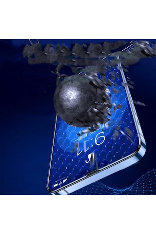 Goocamp İphone 14 Pro Max Uyumlu Darbeye Dayanıklı Anti Statik Temperli