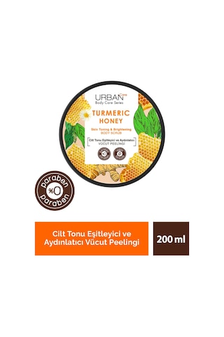 Urban Care Turmeric Honey Cilt Tonu Eşitleyici ve Aydınlatıcı Vücut Peeling 200 ML