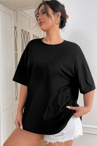 Flood Of Style Unisex Butterfly Baskılı T-shirt Siyah