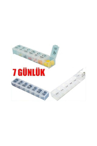 Haftalık Saklama Taşıma Hap Kutusu Kabı