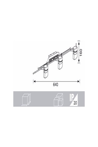 Jupiter Ev404 Banyo Aplik Krom