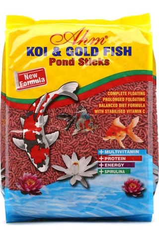 Ahm Koi Goldfish Colour Pond Sticks Balık Yemi 1 KG