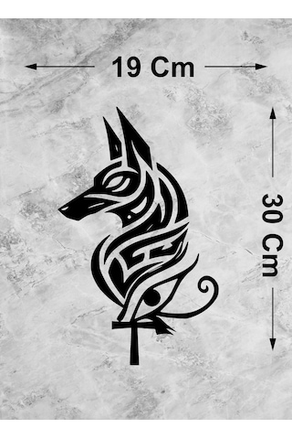 Anubis Sticker - Eski Mısır Mitolojisi - Ölüler Tanrısı - Araba Oto Motosiklet Karavan Pc Laptop Sticker - 00351 30x19 Cm
