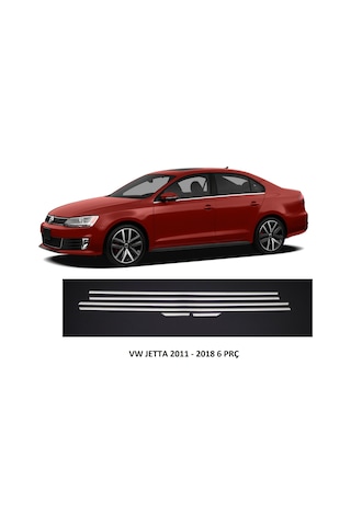 Volkswagen Jetta Krom Cam Çıtası 6 PRÇ 2011 -2017