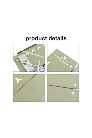 Jeehugo Siyah Taşınabilir Alüminyum Kamp Masağı - Hızlı Açılabilir, 15kg Yük Kapasitesi, Çantalı - Doğa Yürüyüşü, Piknik, Bilgisayar Kullanıma Uygun Siyah