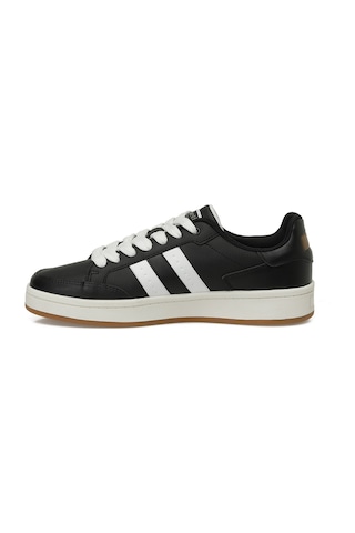 Kinetix College Pu 5pr Siyah Erkek Sneaker Siyah-beyaz