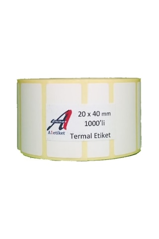 20 X 40 Mm Termal Barkod Etiketi 1000 Li Tekli Diğer