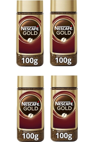 Nescafe Gold Kahve Cam 100 Gr X 4 Adet Çözünebilir