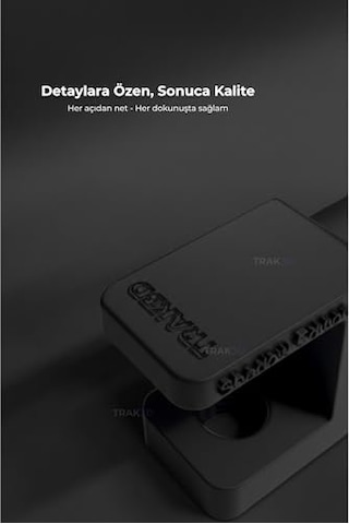 Premium Siyah Masa Kenarı Kulaklık Standı Shadow Edition Kaydırmaz Keçeli, Ergonomik Ve Güçlendirilmiş