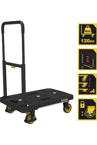 Staneley Fatmax FX712 120 KG Profesyonel Katlanabilir Paket Taşıma Arabası