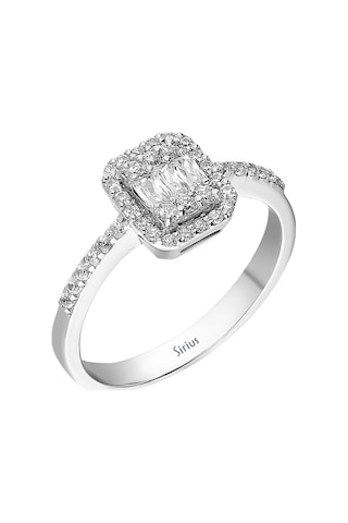 Sirius F Renk 0,40 Karat Baget Pırlanta Yüzük 0817R0244