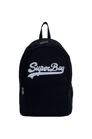 Superbag Sırt Çantası Siyah-Beyaz Seyahat Kurs Okul Günlük Kullanım Siyah - Beyaz