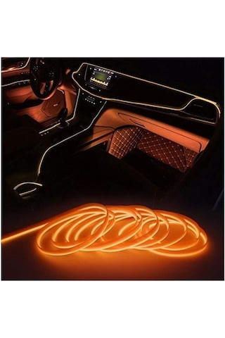 Neon Ip Fitil Turuncu - Işıklı Torpido Fitili Neon Ip - 2 Metre (529125068)