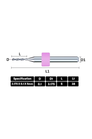 10 Adet 1.0mm Tungsten Karbür Delme Pcb Matkap Ucu