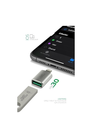 Powerway Lightning to USB 3.0 Çevirici