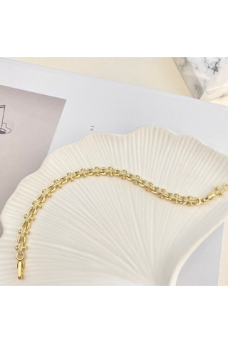 Kadın Bileklik T Model Bileklik Kararmaz Xuping Vip Seri 14 Ayar Gold 19cm Altın