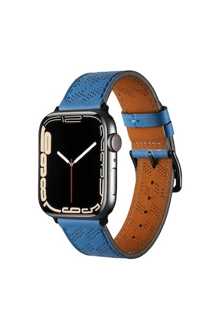 Apple Uyumlu  Watch Ultra 49 MM Kordon Diagonal Hermes Deri Kordon